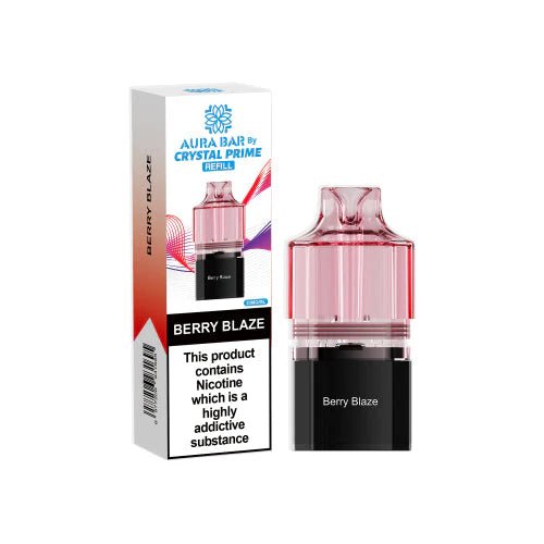 Crystal Prime Aura bar 10k Replacement Pods & Refill (Pack of 5)