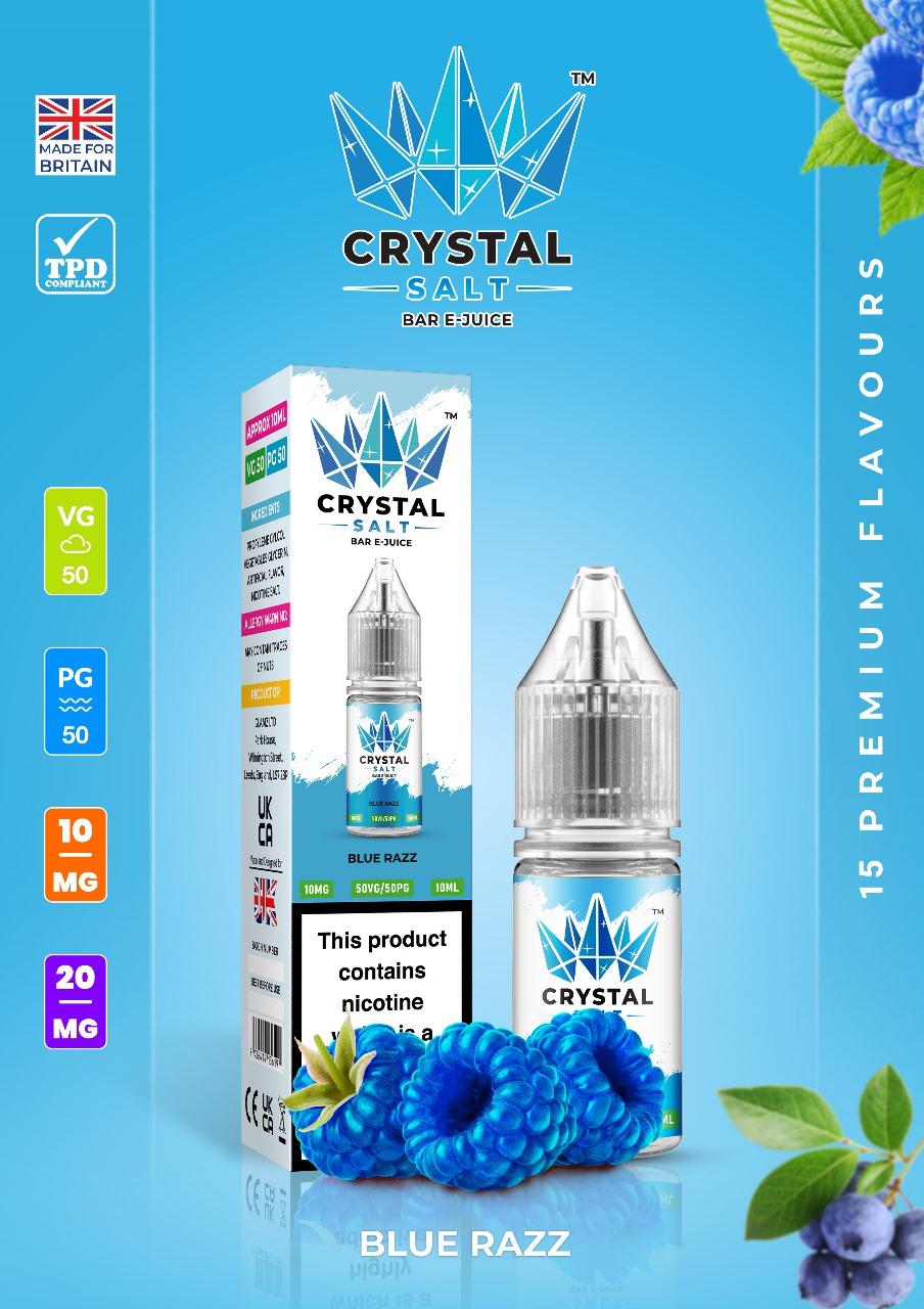Crystal Salt 10ml Nic Salts E-Liquid - Pack of 10