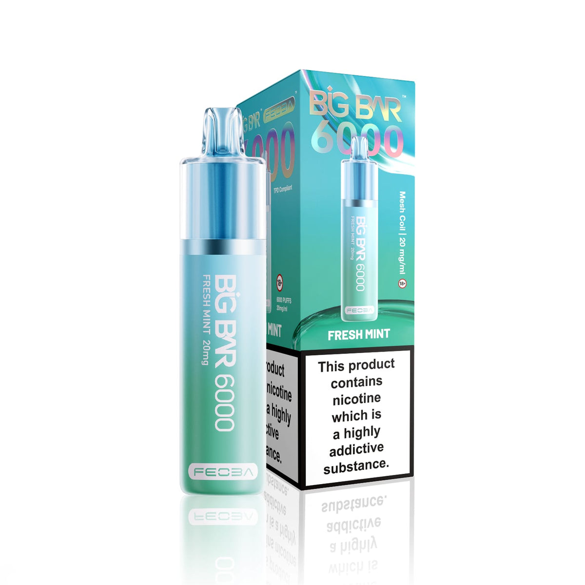 Feoba Big Bar 6000 Puffs Vape (Box of 5)