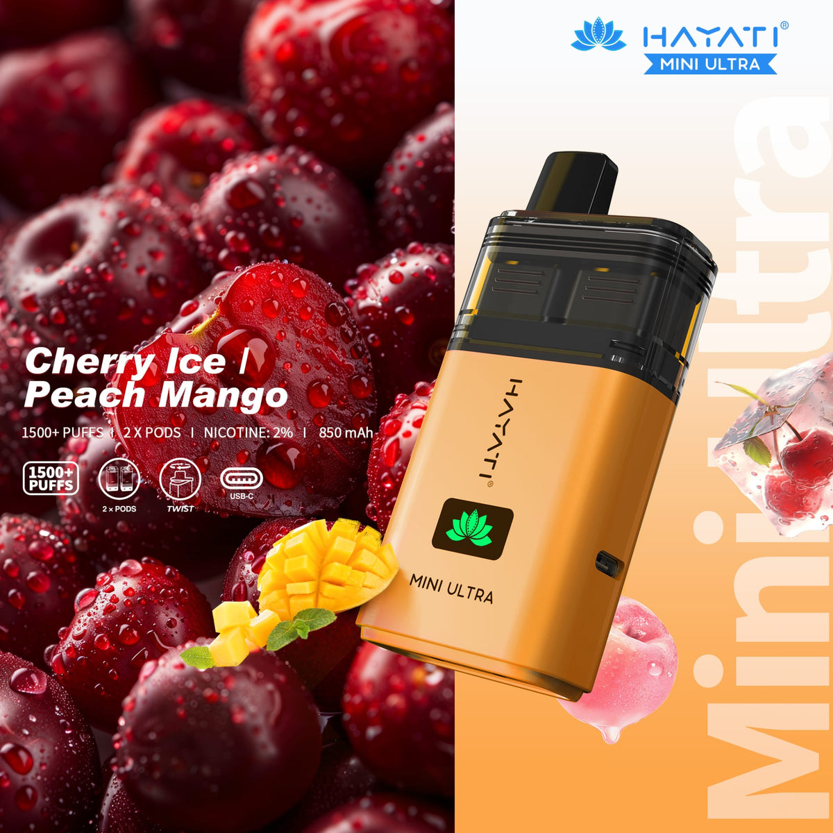 Hayati Mini Ultra 1500 Prefilled Vape Kit (Pack of 5)