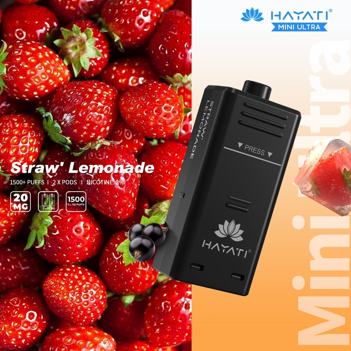 Hayati Mini Ultra 1500 Pods Refills (Pack of 10)