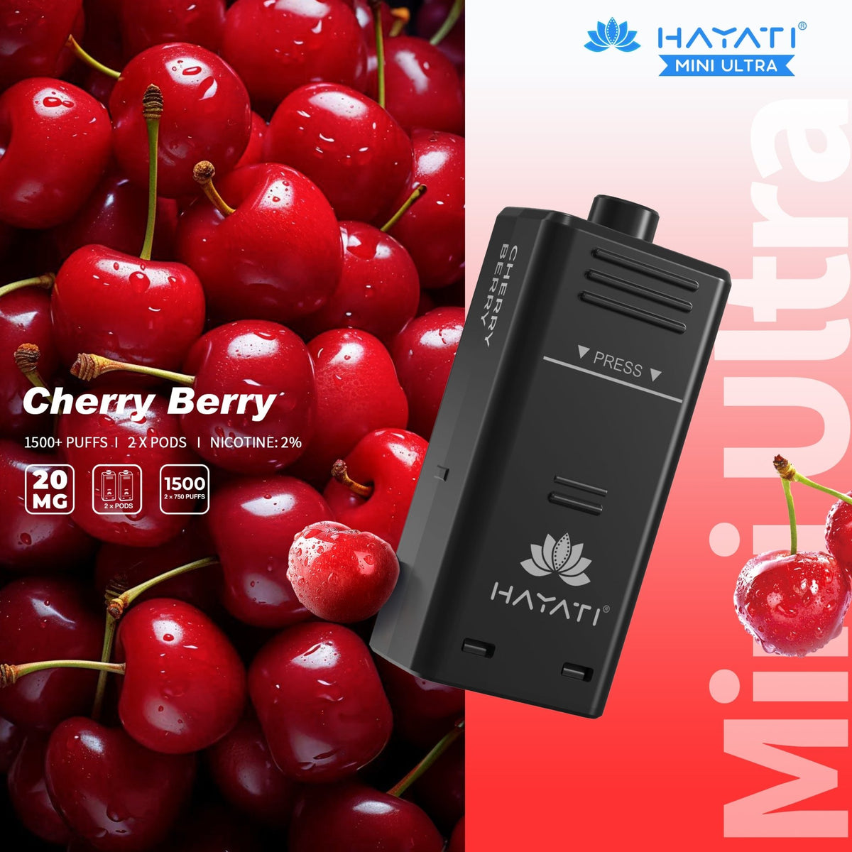 Hayati Mini Ultra 1500 Pods Refills (Pack of 10)