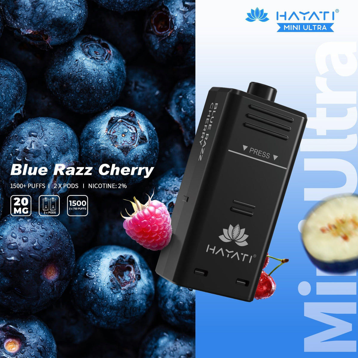 Hayati Mini Ultra 1500 Pods Refills (Pack of 10)