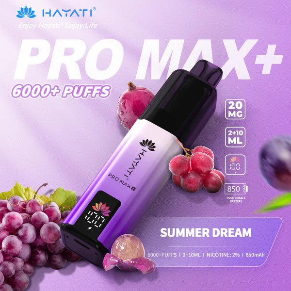 Hayati Pro Max+ Plus 6000 Prefilled Vape Kit (Pack of 5)
