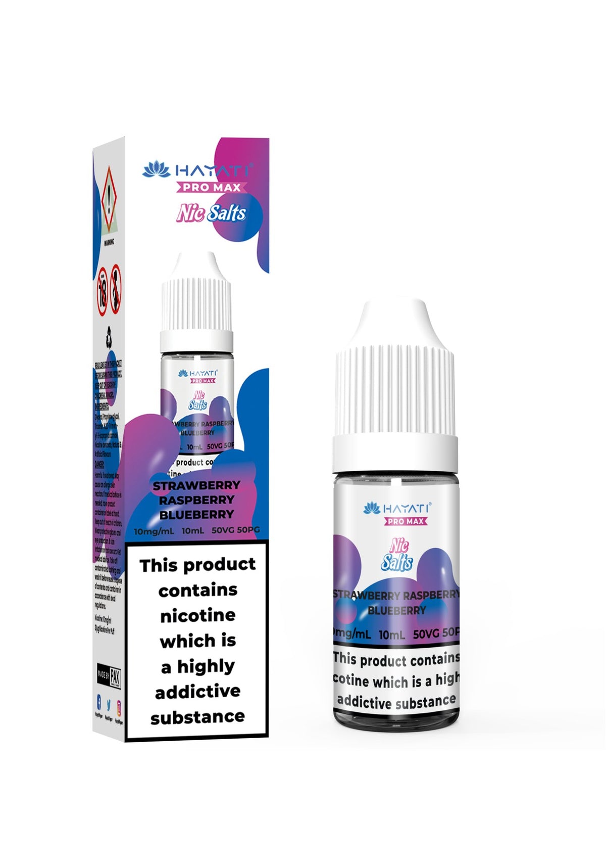 Hayati Pro Max Vape Nic Salts 10ml (Pack of 10)