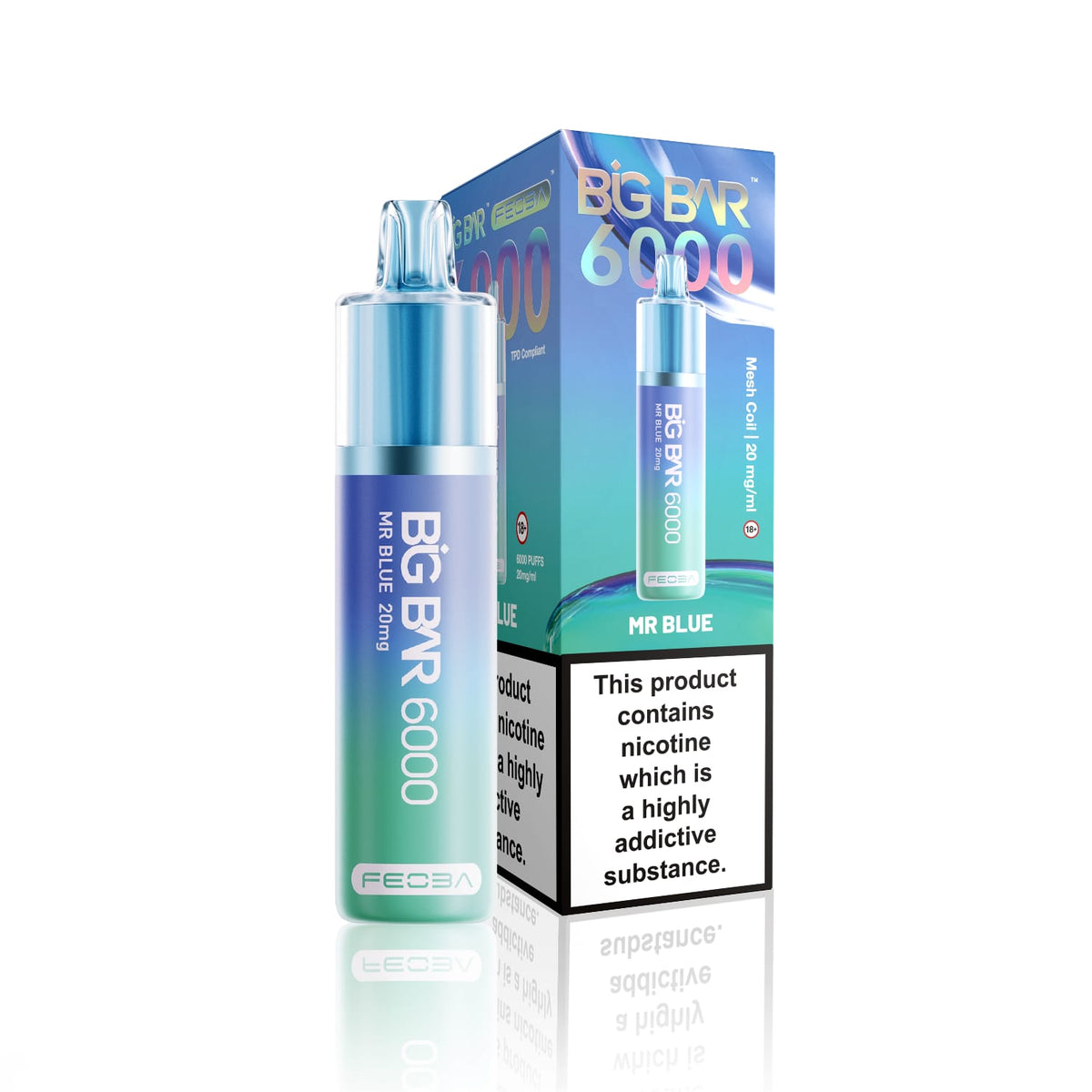 Feoba Big Bar 6000 Puffs Vape (Box of 5)