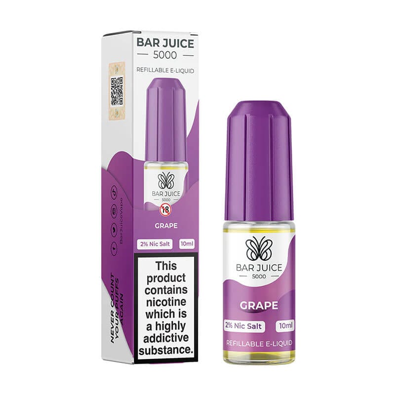 Bar Juice 5000 10ml Nic Salts E-liquids Box of 10