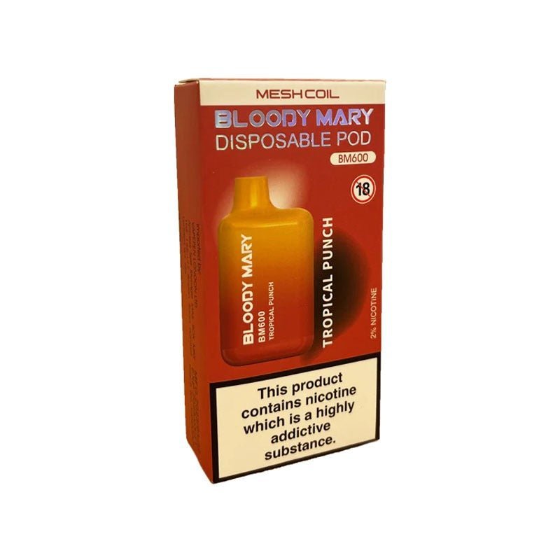 Bloody Mary BM600 Vape Pod Box of 10