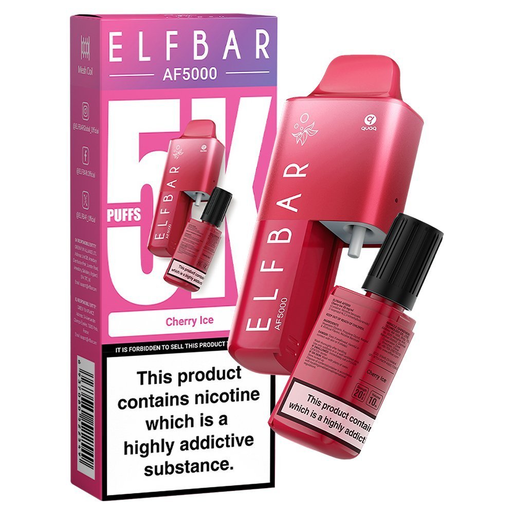 Elf Bar AF5000 Puffs Vape Device Kit (Pack of 5)