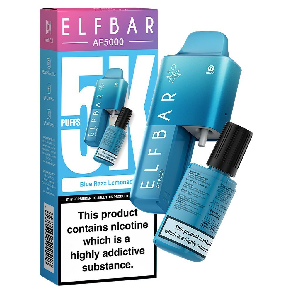 Elf Bar AF5000 Puffs Vape Device Kit (Pack of 5)