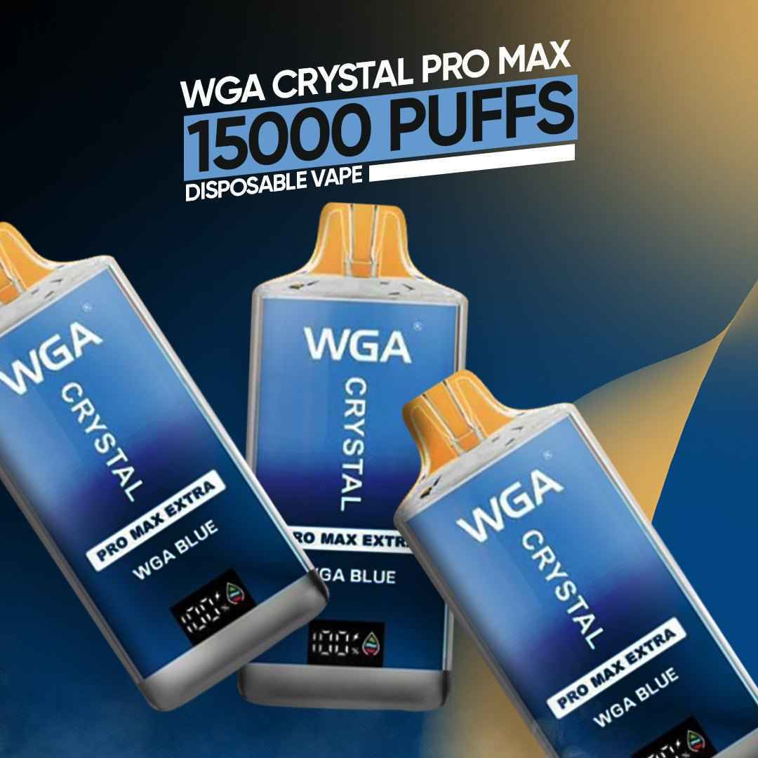 Experience the Ultimate Vaping with WGA Crystal Pro Max 15000 Puffs Disposable Vape