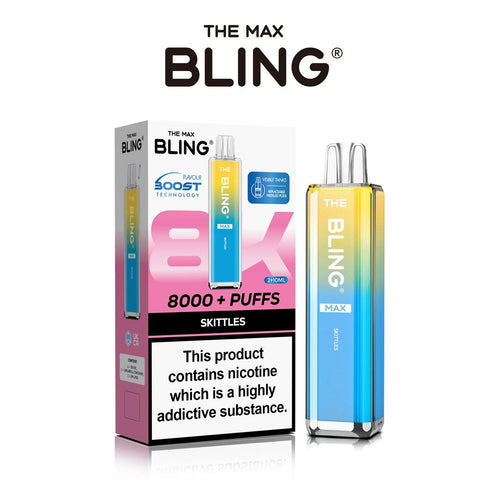 The Crystal Bling Max 8000 Prefilled Vape Kit (Pack Of 5)