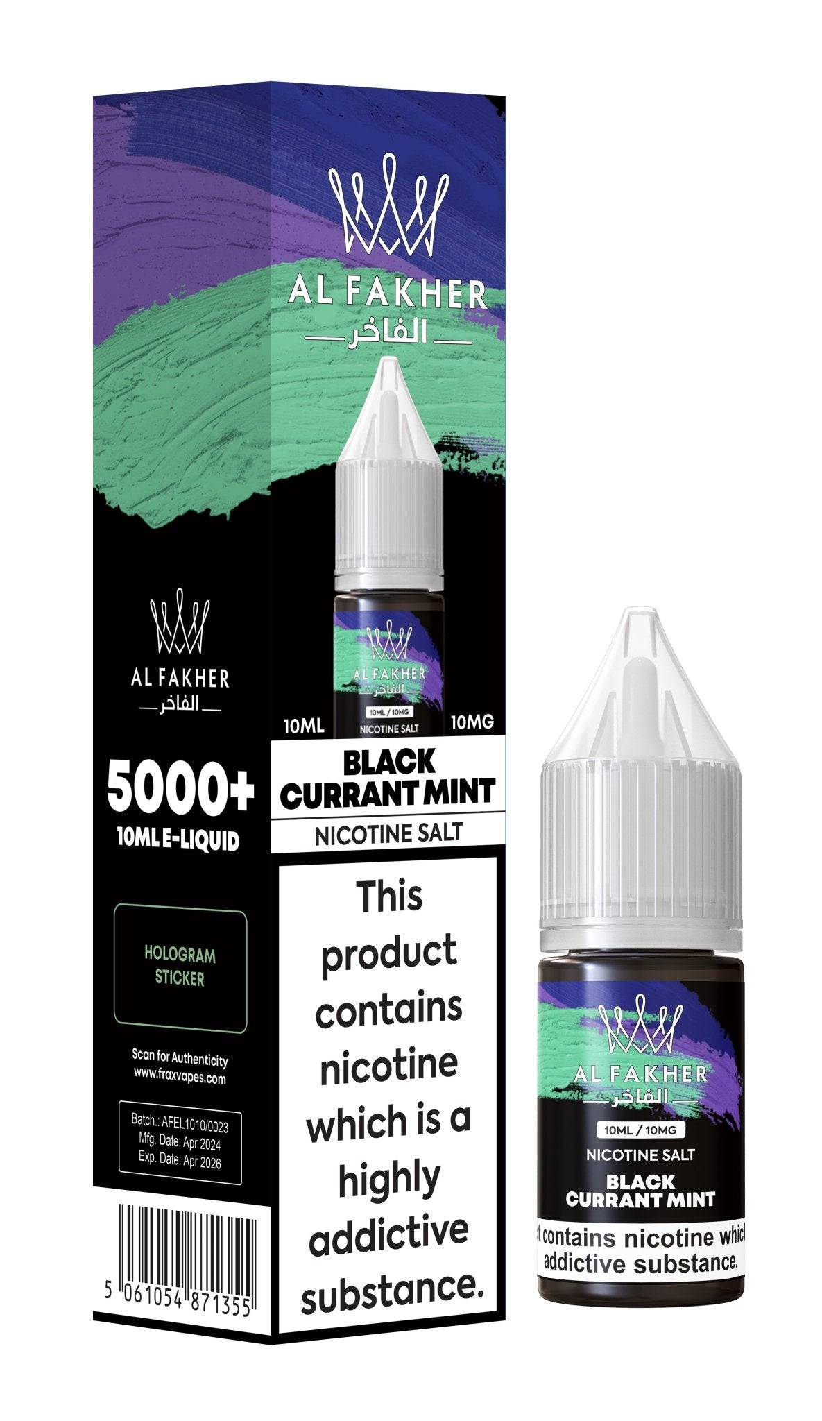 e liquide al fakher Al Fakher Nic Salt 10ml E-Liquid Box of 10
