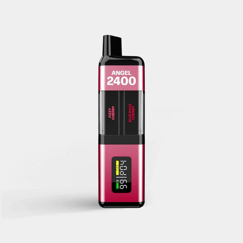 Angel 2400 4‑in‑1 Rechargeable Disposable Vape Kit – Maroon Edition – Pack of 5 - Vape & Candy Wholesale