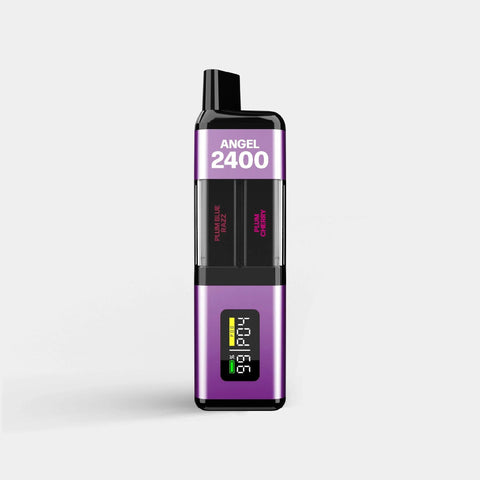 Angel 2400 4‑in‑1 Rechargeable Disposable Vape Kit – Violet Edition – Pack of 5 - Vape & Candy Wholesale