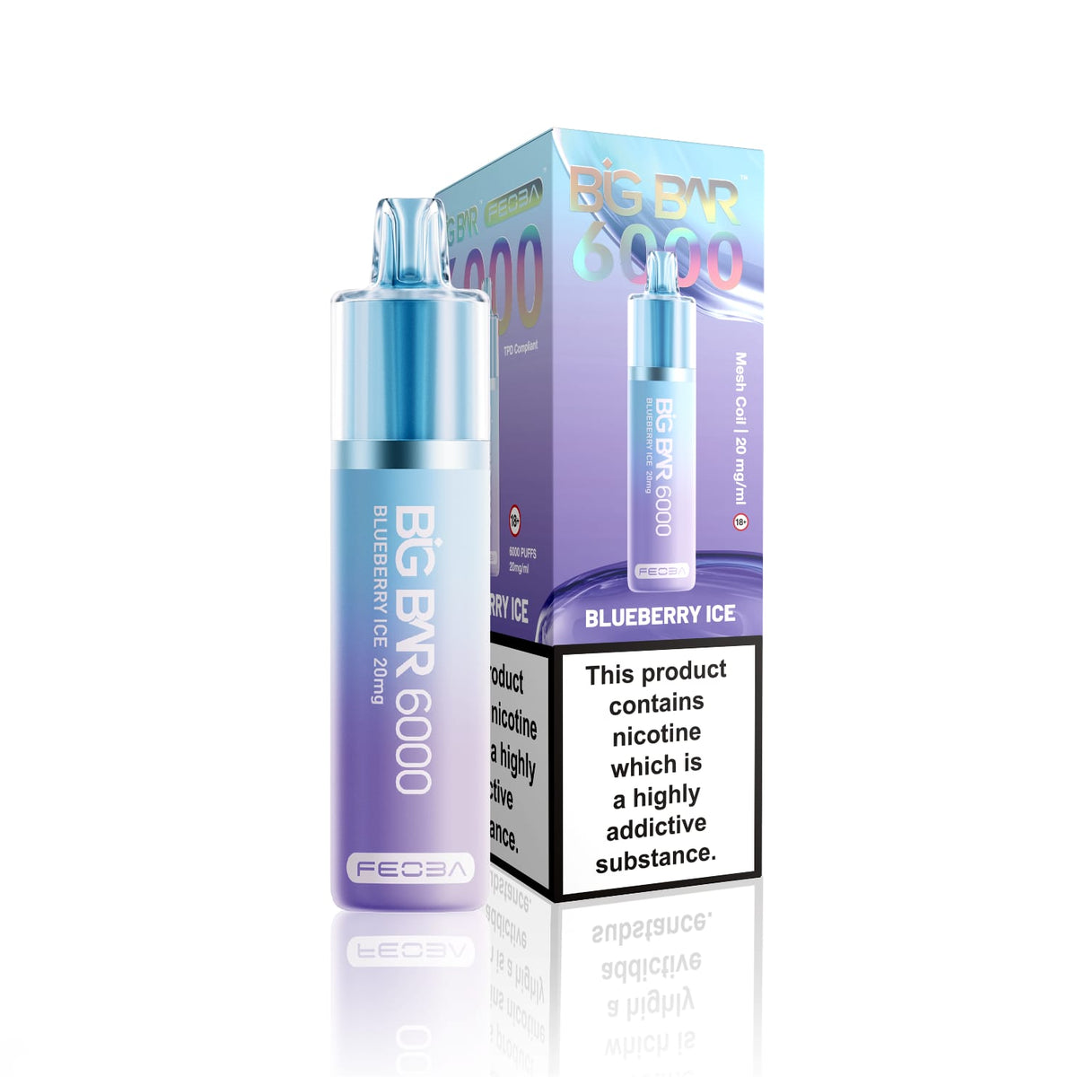Feoba Big Bar 6000 Puffs Vape (Box of 5)