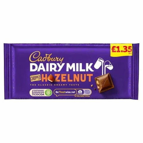 Cadbury Dairy Milk Hazelnut Chocolate Bar - Pack of 22 - Vape & Candy Wholesale