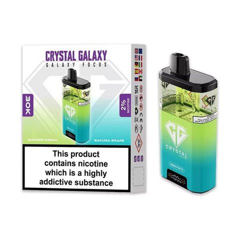 Crystal Galaxy 30k Disposable Vape Box of 5 - Vape & Candy Wholesale