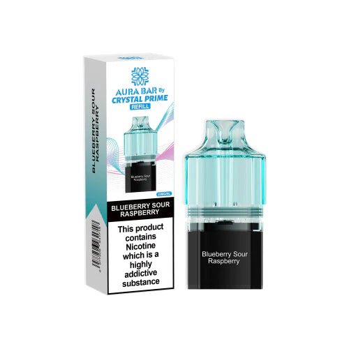Crystal Prime Aura bar 10k Replacement Pods & Refill (Pack of 5)