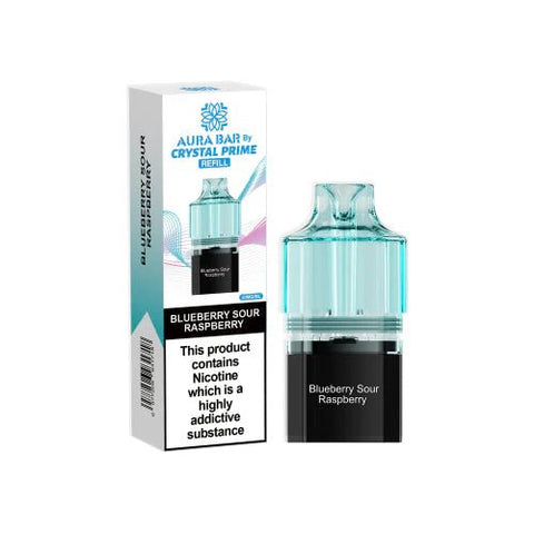 Crystal Prime Aura bar 10k Replacement Pods & Refill - Vape & Candy Wholesale