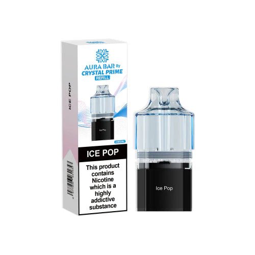 Crystal Prime Aura bar 10k Replacement Pods & Refill (Pack of 5)
