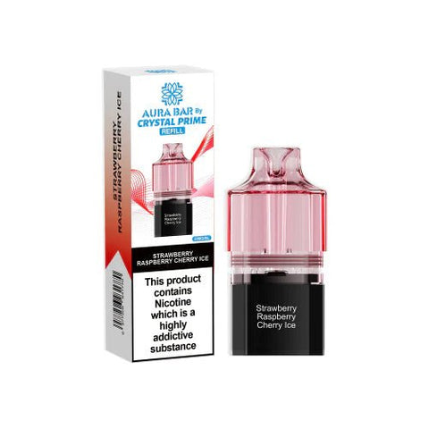 Crystal Prime Aura bar 10k Replacement Pods & Refill - Vape & Candy Wholesale
