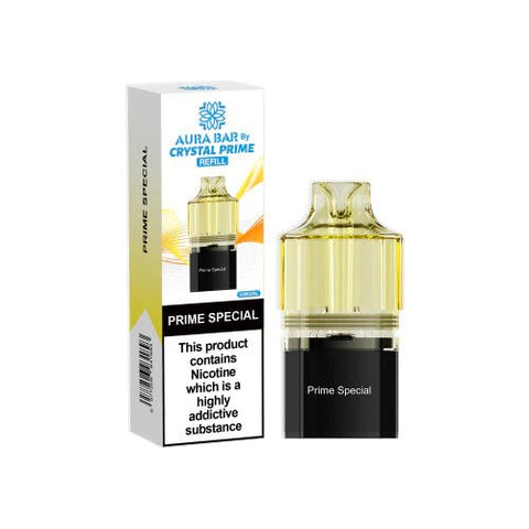 Crystal Prime Aura bar 10k Replacement Pods & Refill - Vape & Candy Wholesale