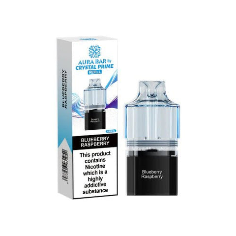 Crystal Prime Aura bar 10k Replacement Pods & Refill - Vape & Candy Wholesale