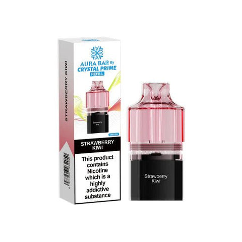 Crystal Prime Aura bar 10k Replacement Pods & Refill - Vape & Candy Wholesale