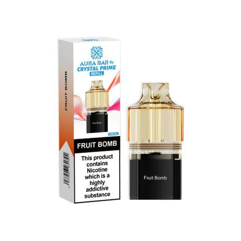 Crystal Prime Aura bar 10k Replacement Pods & Refill - Vape & Candy Wholesale