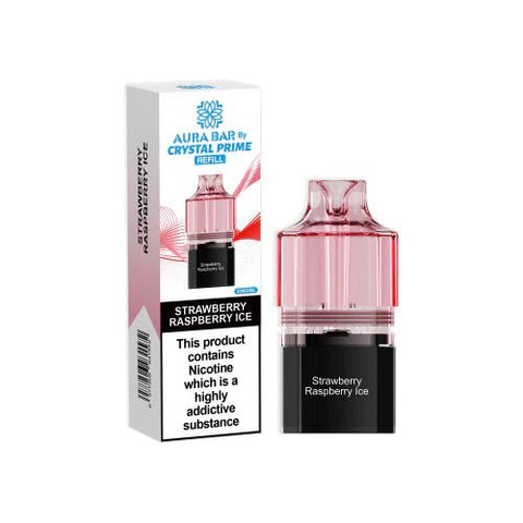 Crystal Prime Aura bar 10k Replacement Pods & Refill - Vape & Candy Wholesale