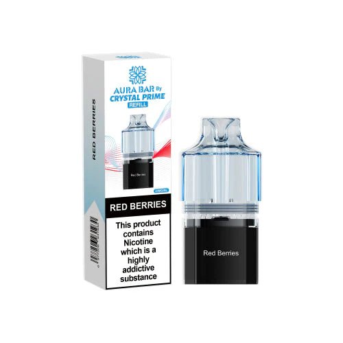Crystal Prime Aura bar 10k Replacement Pods & Refill (Pack of 5)