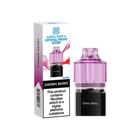 Crystal Prime Aura bar 10k Replacement Pods & Refill - Vape & Candy Wholesale