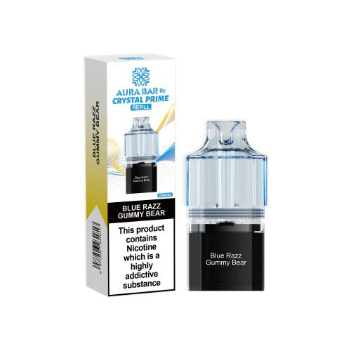 Crystal Prime Aura bar 10k Replacement Pods & Refill (Pack of 5)