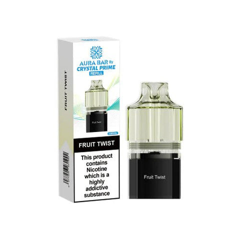 Crystal Prime Aura bar 10k Replacement Pods & Refill - Vape & Candy Wholesale
