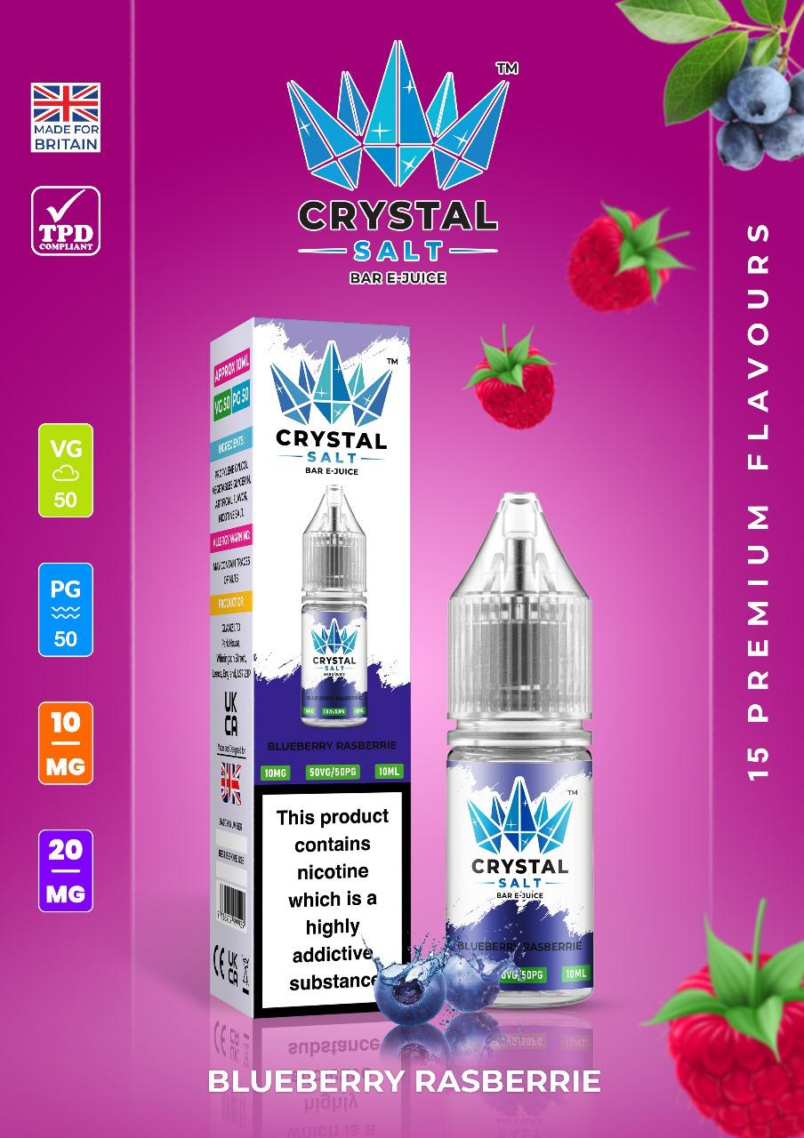 Crystal Salt 10ml Nic Salts E-Liquid - Pack of 10