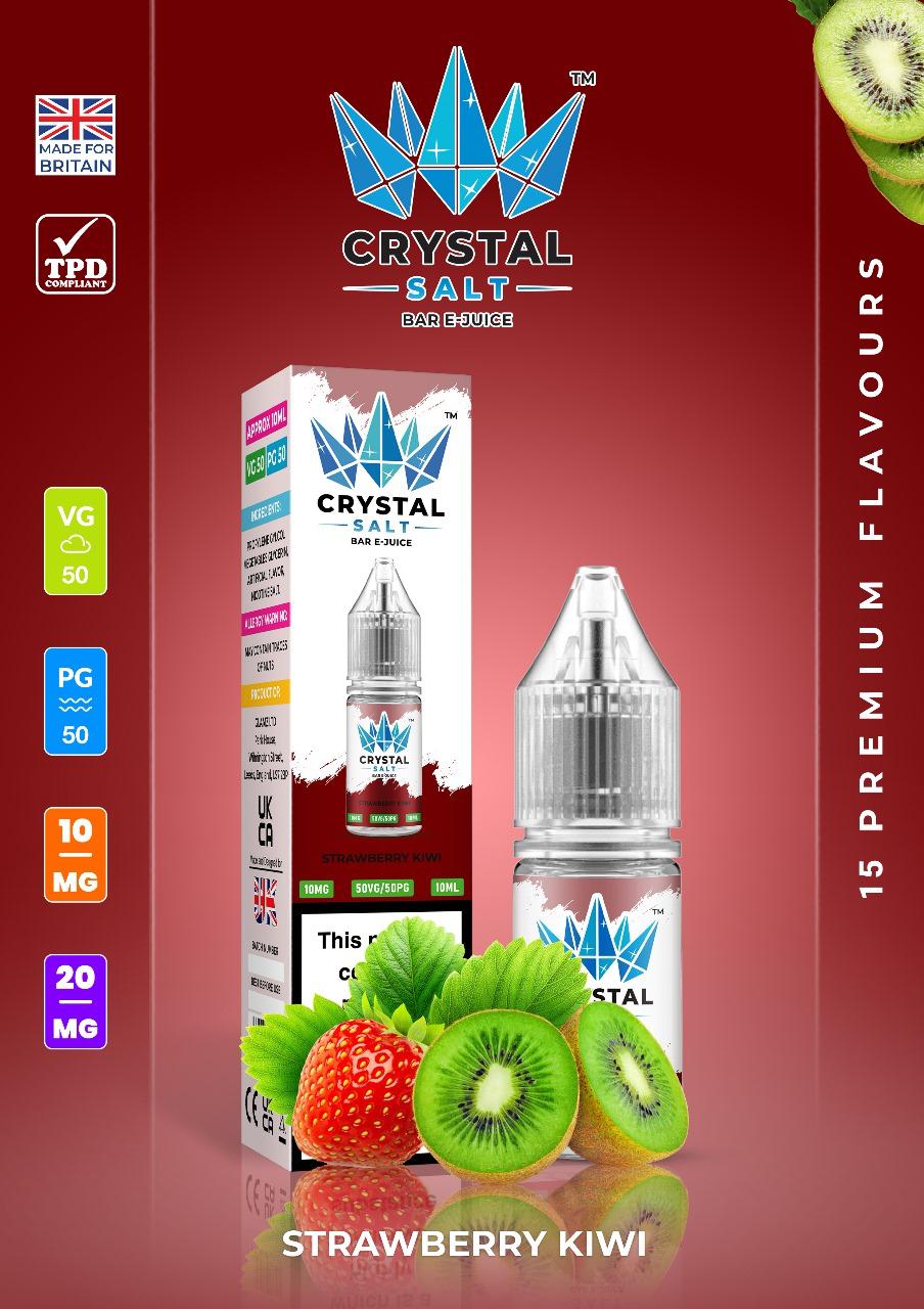 Crystal Salt 10ml Nic Salts E-Liquid - Pack of 10