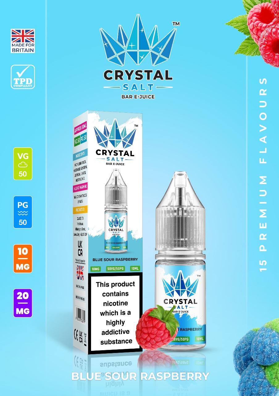 Crystal Salt 10ml Nic Salts E-Liquid - Pack of 10