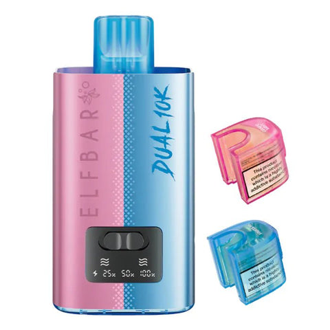 Elf Bar Dual 10K Disposable 2‑in‑1 Vape – Pack of 5 - Vape & Candy Wholesale