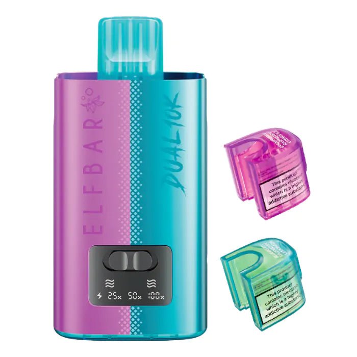 Elf Bar Dual 10K Disposable 2‑in‑1 Vape – Pack of 5