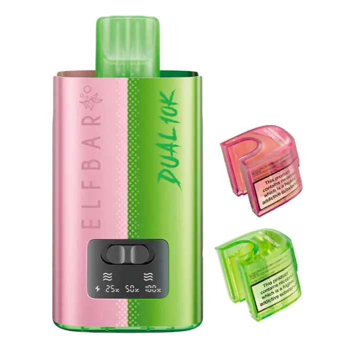 Elf Bar Dual 10K Disposable 2‑in‑1 Vape – Pack of 5