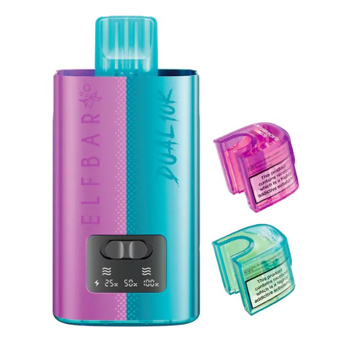 Elf Bar Dual 10K Disposable 2‑in‑1 Vape – Pack of 5