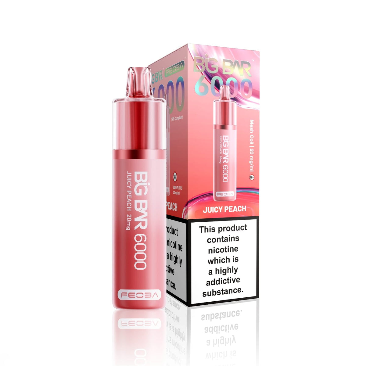 Feoba Big Bar 6000 Puffs Vape (Box of 5)