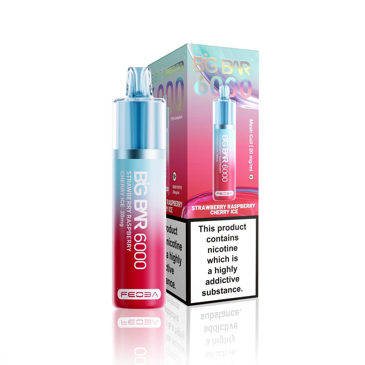 Feoba Big Bar 6000 Puffs Vape (Box of 5)