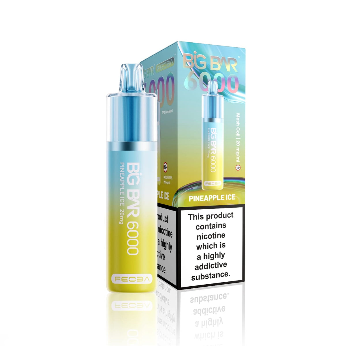 Feoba Big Bar 6000 Puffs Vape (Box of 5)