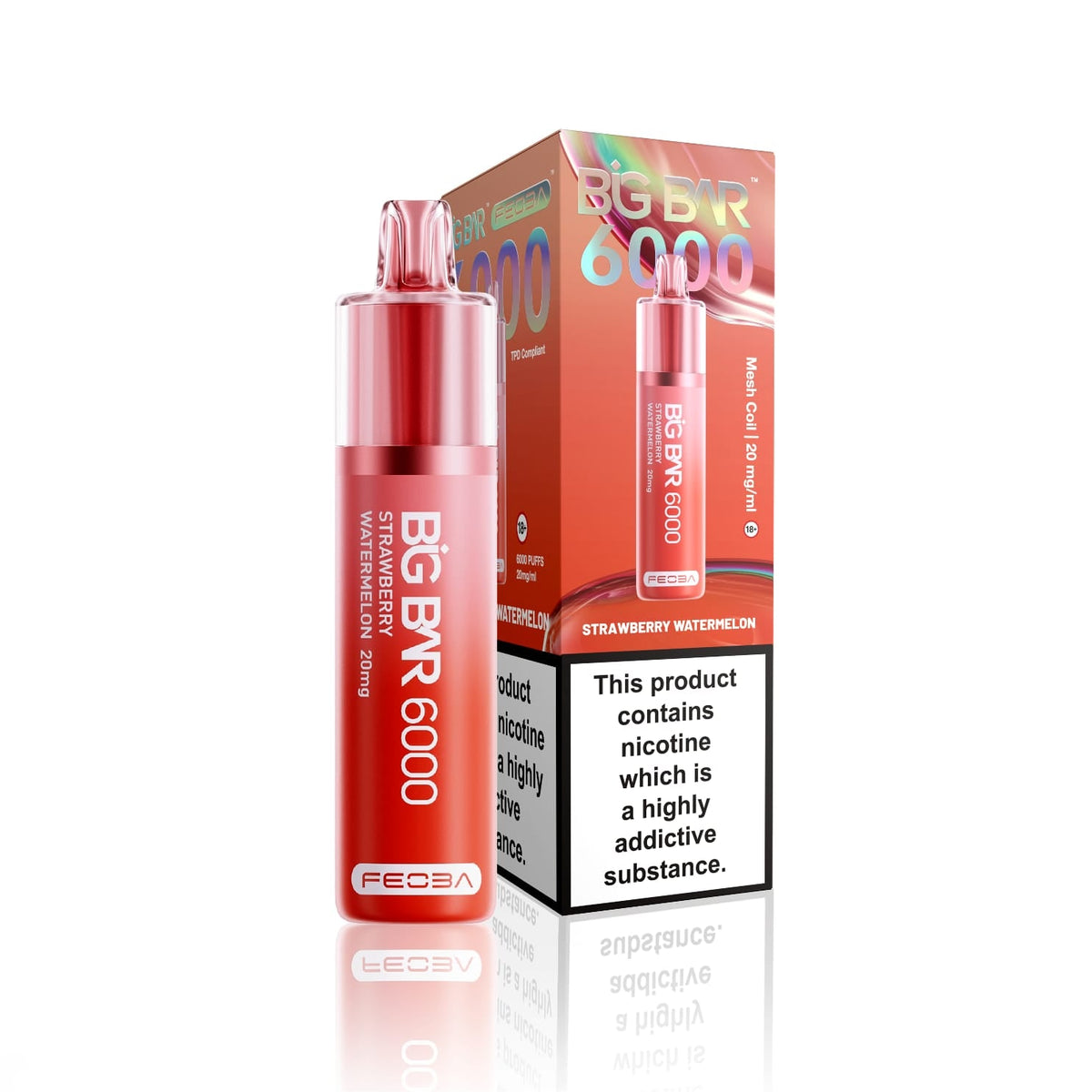 Feoba Big Bar 6000 Puffs Vape (Box of 5)
