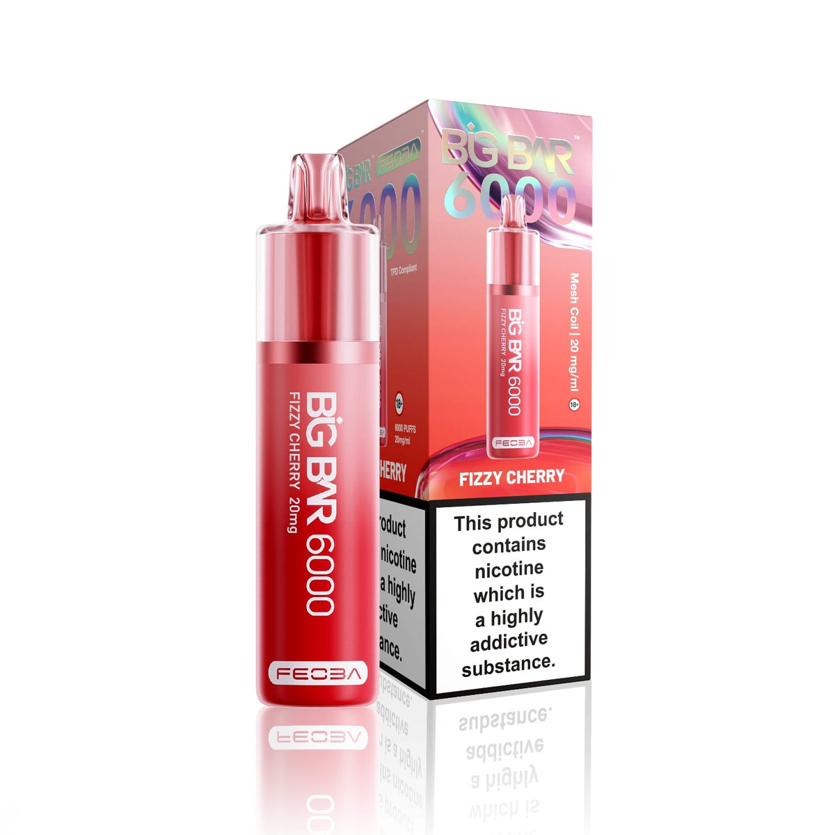 Feoba Big Bar 6000 Puffs Vape (Box of 5)