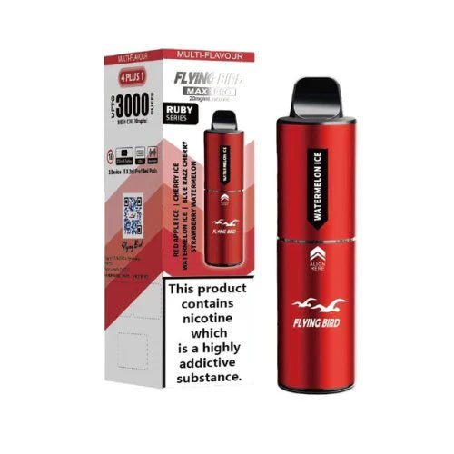 Flying Bird Max Pro 3000 Puffs Vape Box Of 5