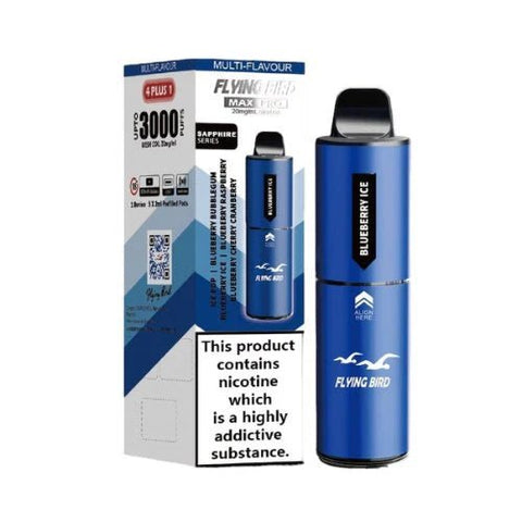 Flying Bird Max Pro 3000 Puffs Disposable Vape Box Of 5 - Vape & Candy Wholesale