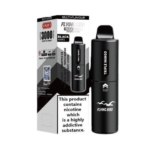 Flying Bird Max Pro 3000 Puffs Vape Box Of 5